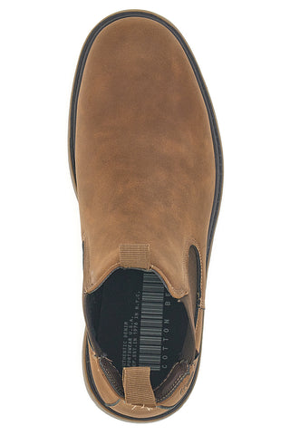 Braune Chelsea Boots mit verstärkter Sohle und Baumwollgürtel. HARVARD CRAZY