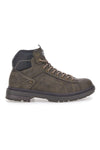 Dunkelolivgrüne High-Top-Sneaker im Vintage-Stil mit gepolstertem Schaftrand, Baumwollgürtel, STANFORD LTH