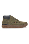 Scarpe alte verdi imbottite fondo dentellato Cotton belt CBM524A0604