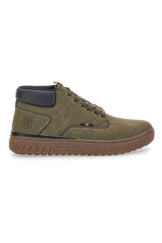 Scarpe alte verdi imbottite fondo dentellato Cotton belt CBM524A0604
