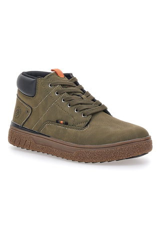 Scarpe alte verdi imbottite fondo dentellato Cotton belt CBM524A0604