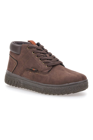 Scarpe alte marroni imbottite fondo robusto Cotton belt CBM524A0602