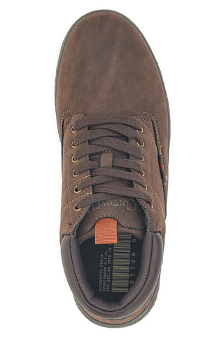 Scarpe alte marroni imbottite fondo robusto Cotton belt CBM524A0602