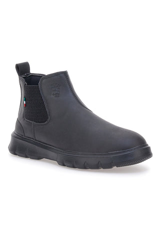 Marineblaue Stretch-Stiefeletten MM984