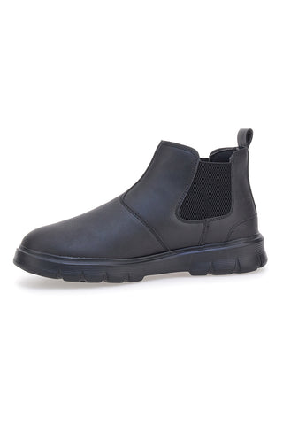 Marineblaue Stretch-Stiefeletten MM984