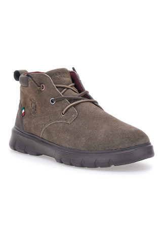 Braune Stiefeletten mit flexibler Sohle Navy MM982