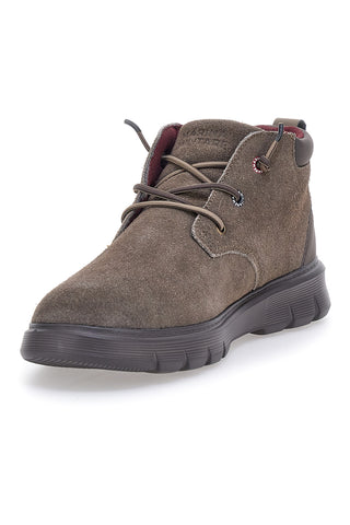 Braune Stiefeletten mit flexibler Sohle Navy MM982