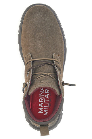 Braune Stiefeletten mit flexibler Sohle Navy MM982