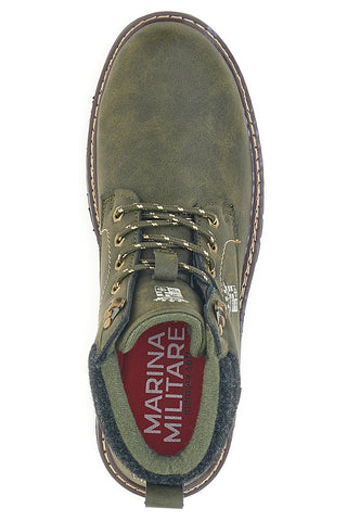 Scarponcini verdi con dettagli a contrasto Marina Militare MM973 da Uomo | Pittarello