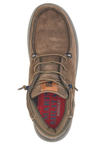 Polacchini marroni in suede Marina Militare MM1706