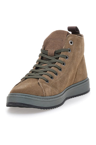 Sneakers taupe in camoscio con suola in gomma Canguro CA817