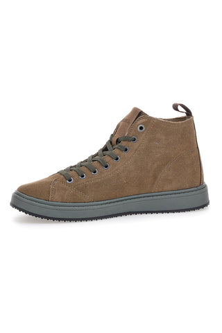 Taupe Wildleder-Sneaker mit Gummisohle Kangaroo CA817