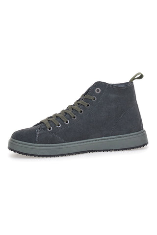 Sneakers grigie in camoscio con suola in gomma Canguro CA817