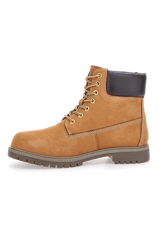 Scarponcini da uomo ocra con collarino imbottito Canguro CA825