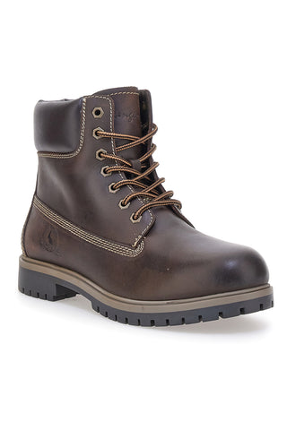 Kangaroo CA826 Herren-Ankle-Boots mit braunem, gepolstertem Schaftrand