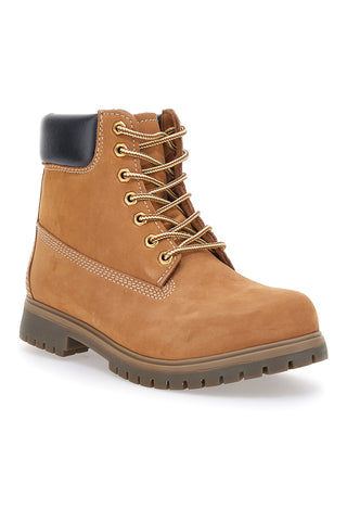 Scarponcini cuoio con collarino imbottito Andrea Bruni A028