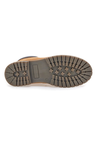 Scarponcini cuoio con collarino imbottito Andrea Bruni A028