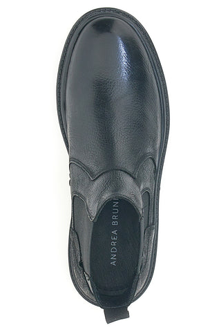 Stivaletti Beatles neri con inserti elastici Andrea Bruni 1293A02