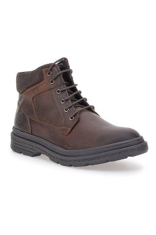 Scarponcini marroni con collarino imbottito Andrea Bruni 1293A01