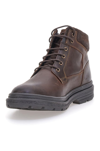 Scarponcini marroni con collarino imbottito Andrea Bruni 1293A01