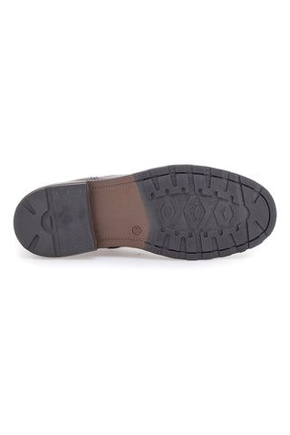 Chelsea boots marroni con zip e inserti elastici Andrea Bruni LK02