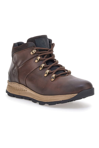 Scarponcini marroni trekking con suola bicolore Andrea Bruni H505HECTOR