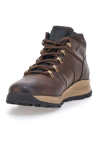 Scarponcini marroni trekking con suola bicolore Andrea Bruni H505HECTOR
