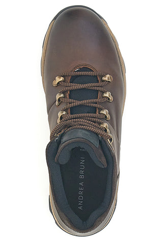 Scarponcini marroni trekking con suola bicolore Andrea Bruni H505HECTOR