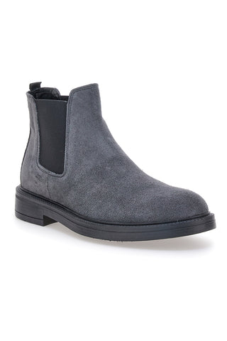 Pittarello Focus 1980 graue Stiefeletten aus echtem Leder mit elastischen Einsätzen