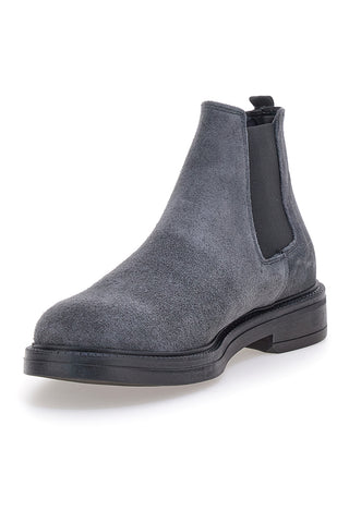 Pittarello Focus 1980 graue Stiefeletten aus echtem Leder mit elastischen Einsätzen