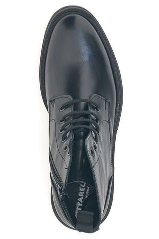 Schwarze Stiefel aus echtem Leder mit Pittarello 11-Stollensohle