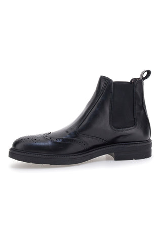 Stivaletti Beatles neri in pelle stile inglese con coda di rondine Pittarello 10
