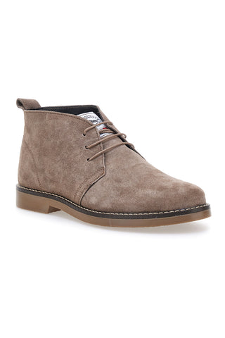Taupe Wildlederstiefeletten mit Ton-in-Ton-Sohle Pittarello 2812