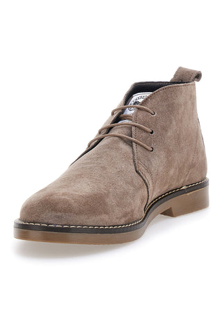 Taupe Wildlederstiefeletten mit Ton-in-Ton-Sohle Pittarello 2812