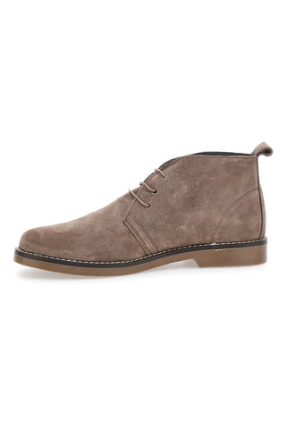 Taupe Wildlederstiefeletten mit Ton-in-Ton-Sohle Pittarello 2812