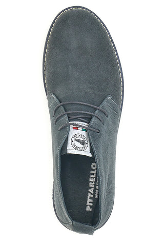 Polacchini grigi in vera pelle stile casual Pittarello 2812