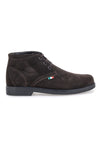 Pittarello 2810 Stiefeletten aus braunem Wildleder mit italienischer Flagge