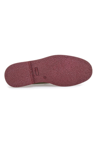 Pittarello 322 grüne Stiefeletten aus echtem Leder mit burgunderfarbener Sohle