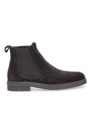 Stivaletti Beatles marroni in camoscio con lavorazione brogue Pittarello 44