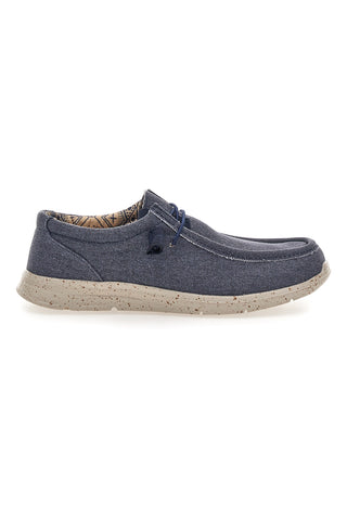 Sevenoaks PK1147L blau Stoff lässig Herrenschuhe