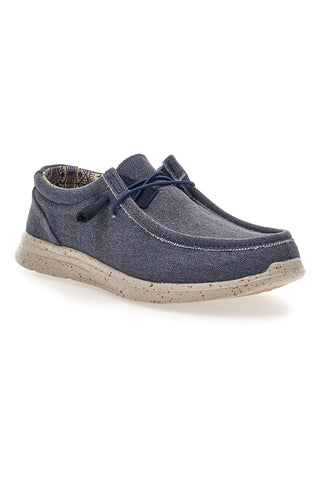 Sevenoaks PK1147L blau Stoff lässig Herrenschuhe
