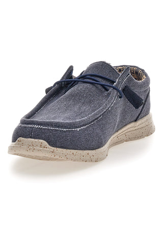Sevenoaks PK1147L blau Stoff lässig Herrenschuhe