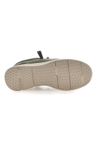 Herren Freizeitschuhe aus grünem Stoff Sevenoaks PK1147O