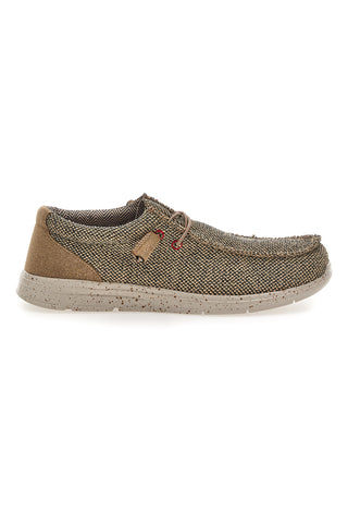 Herren Freizeitschuhe dunkelbeige Stoff Sevenoaks PK1118H