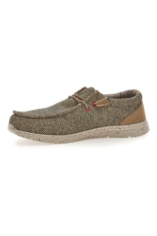 Herren Freizeitschuhe dunkelbeige Stoff Sevenoaks PK1118H