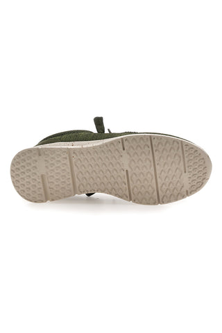 Herren Freizeitschuhe aus grünem Stoff Sevenoaks PK1118I