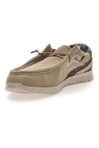 Herren Casual Beige Stoff Schuhe Sevenoaks PK6318A