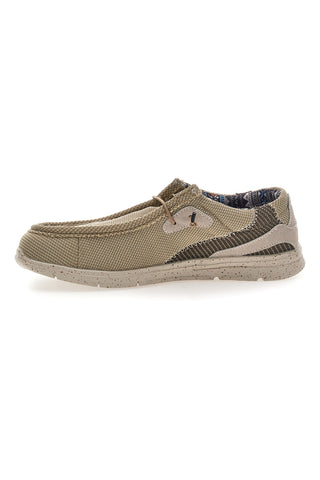 Herren Casual Beige Stoff Schuhe Sevenoaks PK6318A