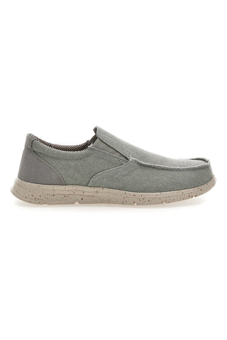 Herren grau Sevenoaks Stoff Mokassins PK6243D