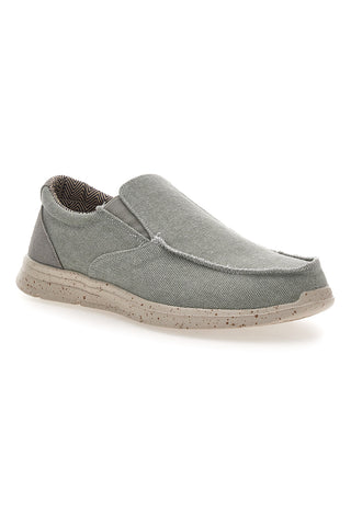 Herren grau Sevenoaks Stoff Mokassins PK6243D